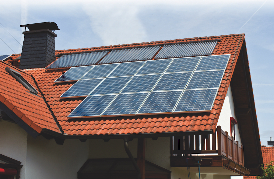 Mit Solar kombiniert
